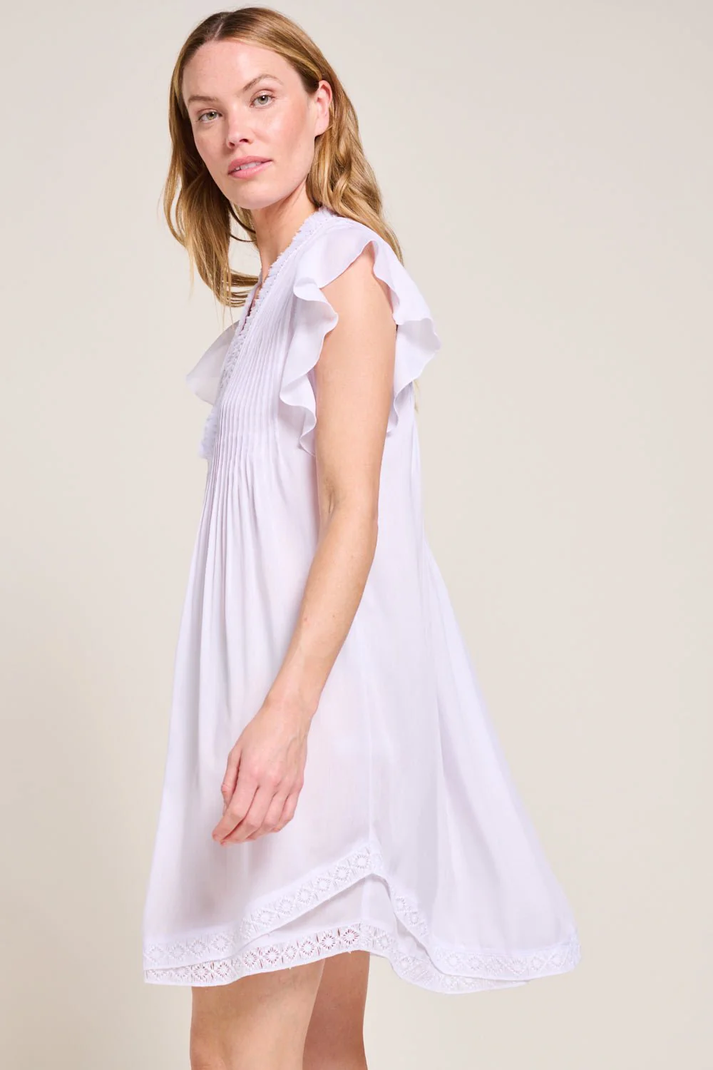 Mini Dress Sasha - Optic White - Image 3