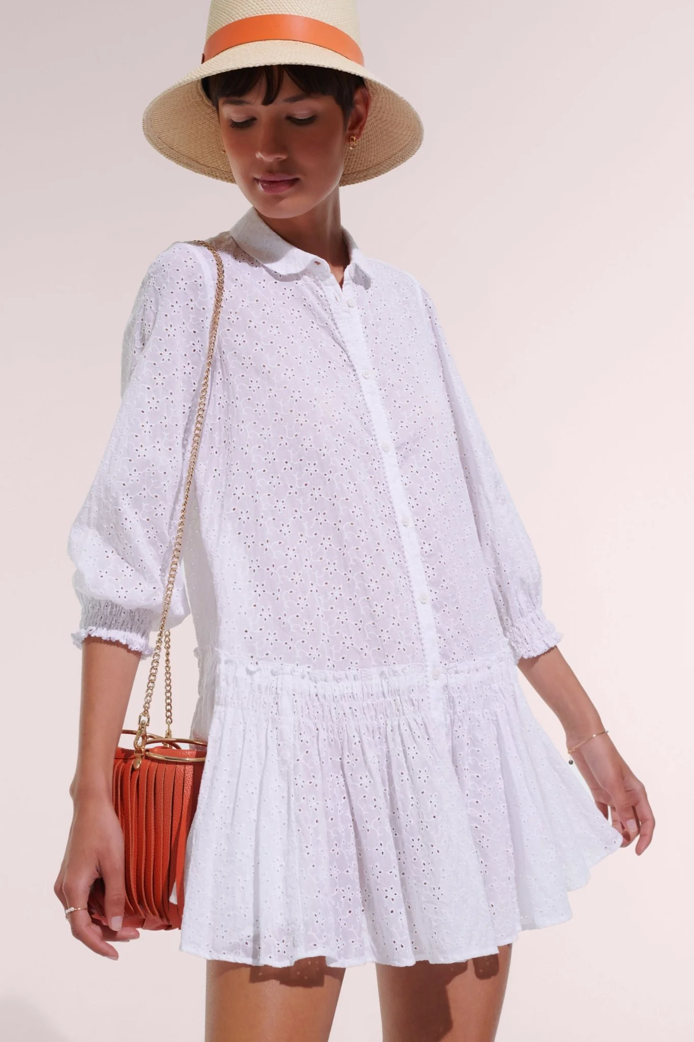 Mini Dress Tesorino - Optic White - Image 4