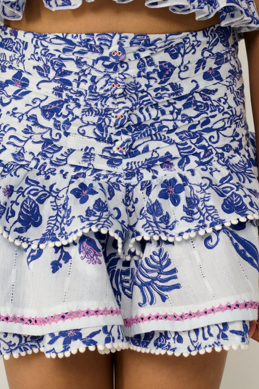 Mini Skirt Alizee for girls - Blue Tiare - Image 4