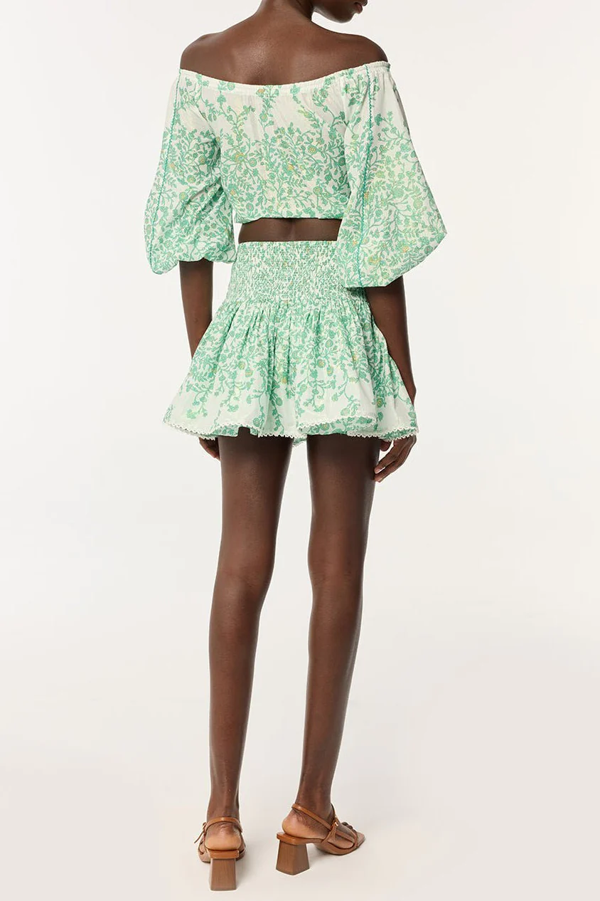 Mini Skirt Colleen - Green Lazuli - Image 4