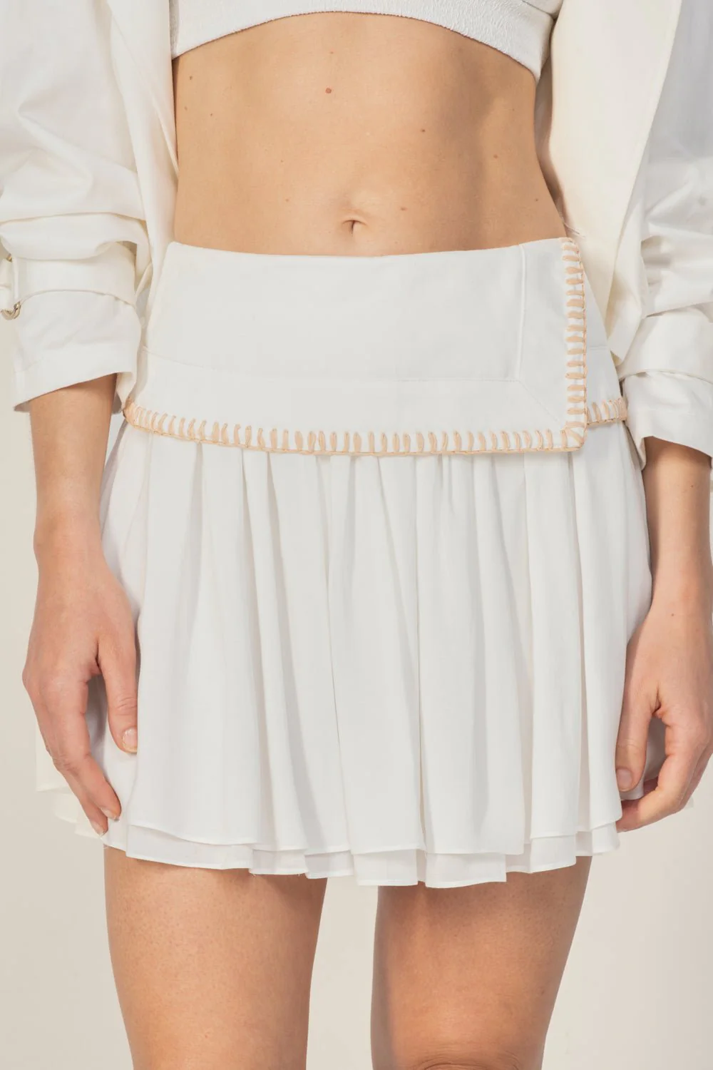 Mini Skirt Isla - Natural White Provence - Image 3