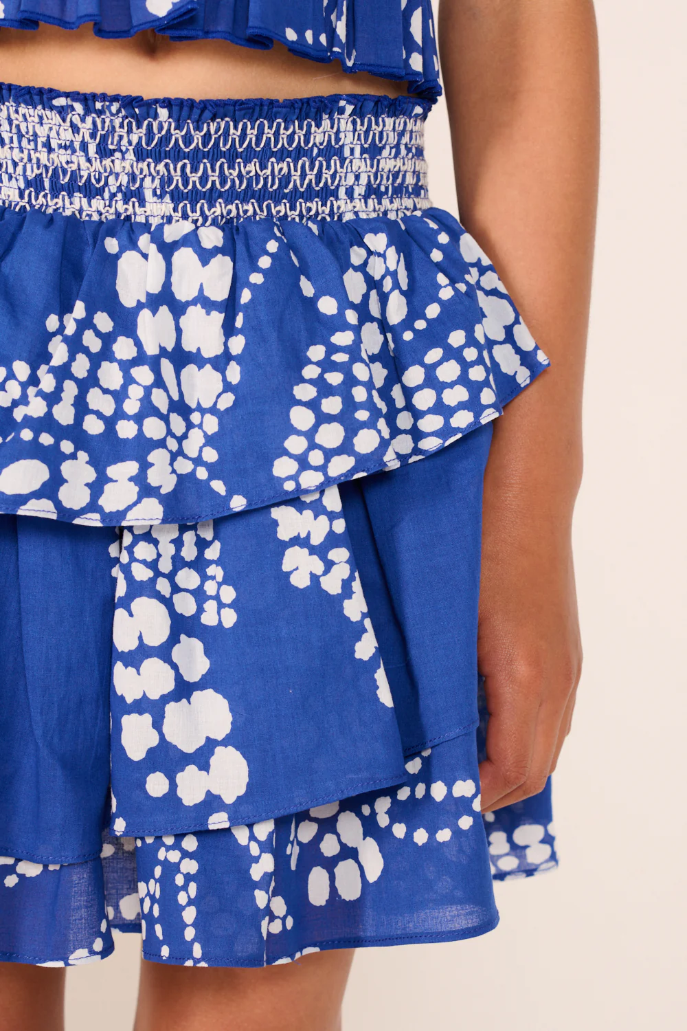 Mini Skirt Lilas for girls - Blue Austral - Image 3