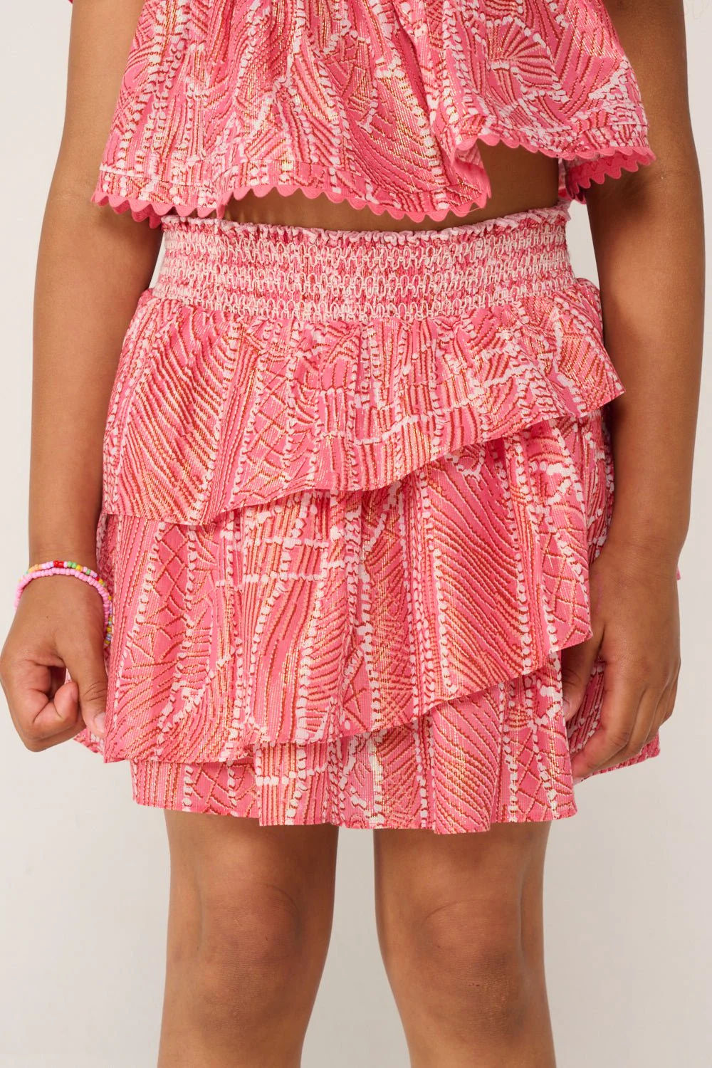 Mini Skirt Lilas for girls - Pink Akoya - Image 4