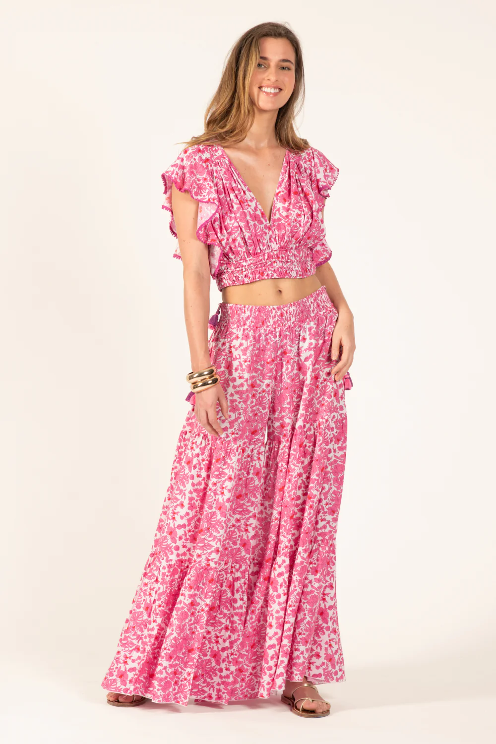 Pant Soledad - Pink Aquaflora - Image 3