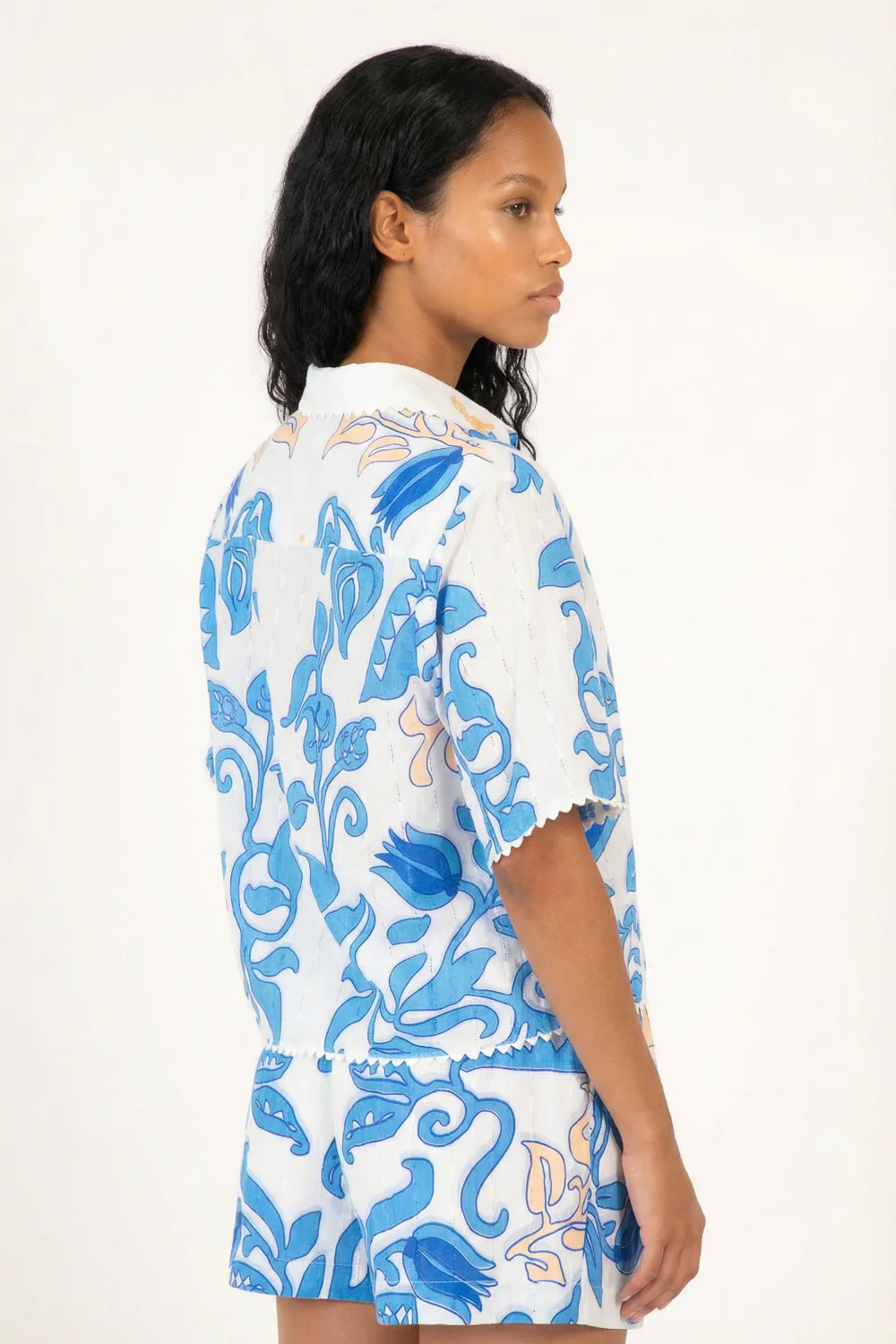 Shirt Java - White Blue Ritual - Image 4
