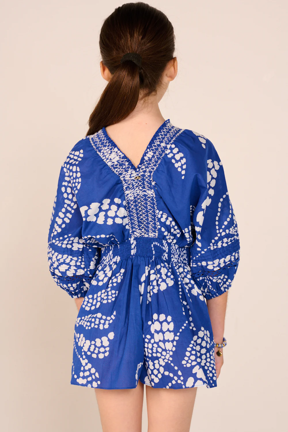 Short Jumpsuit Chantal for girls - Blue Austral - Image 5
