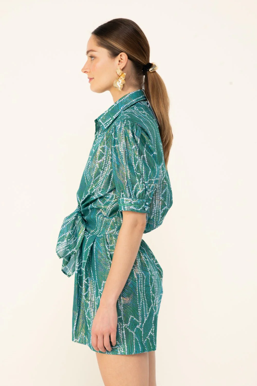 Short Jumpsuit Livia - Green Akoya - Image 4