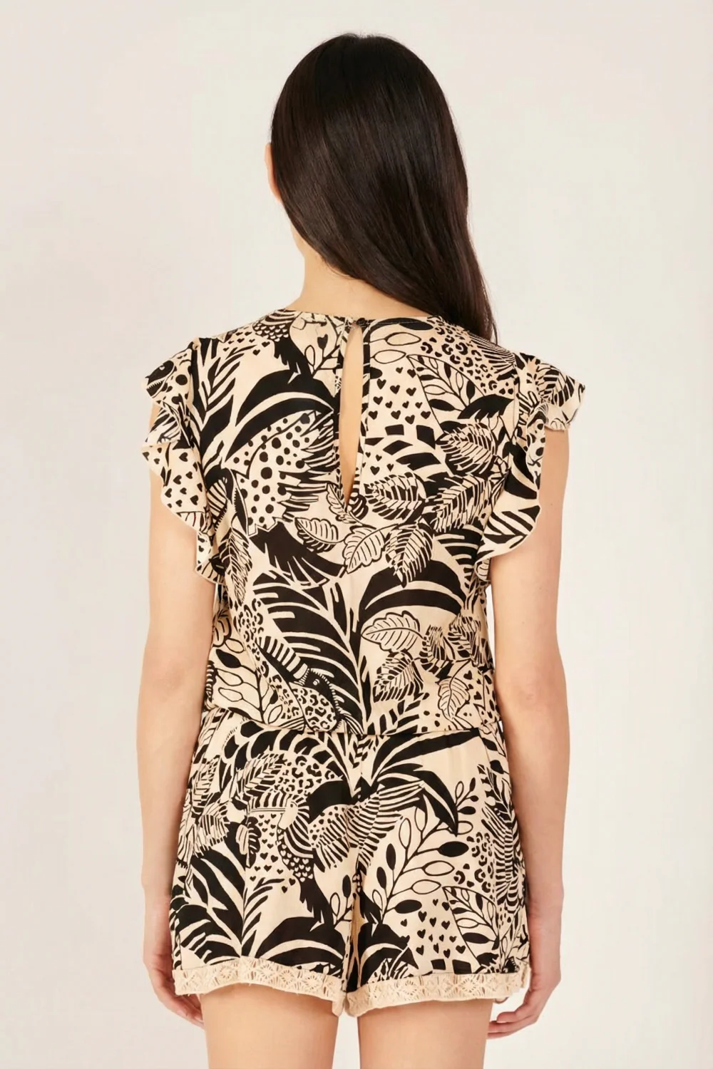 Short Jumpsuit Sasha - Black Toucan - Image 4