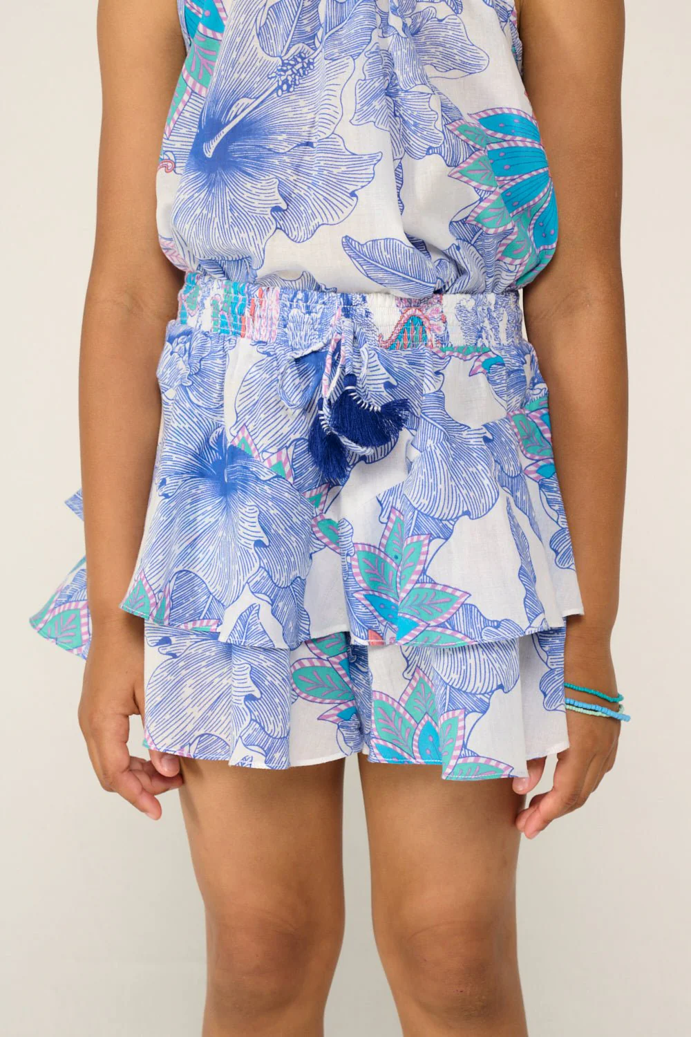Short Thalia for girls - Blue Padang - Image 4