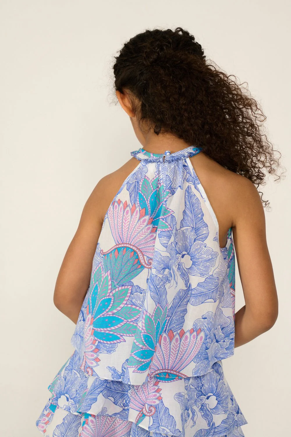 Top Cleo for girls - Blue Padang - Image 4